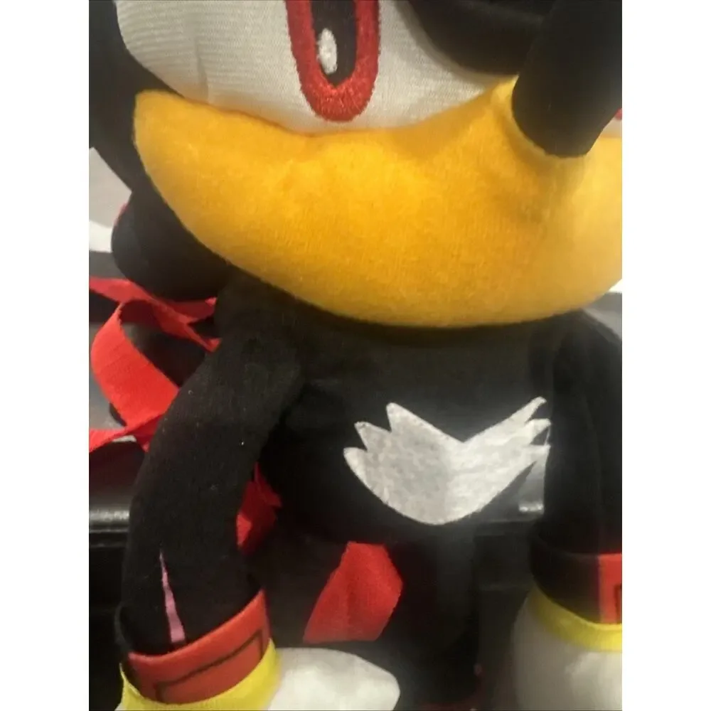 Shadow The Hedgehog Plush Mini Backpack Sonic Official Licensed Red Black Bag